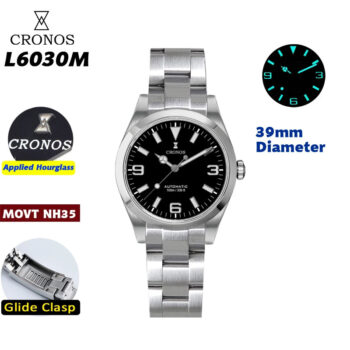 Cronos 39mm NH35 Explore Men Watch L6030